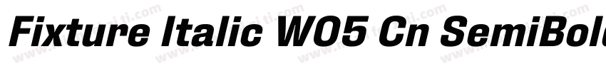 Fixture Italic W05 Cn SemiBold字体转换
